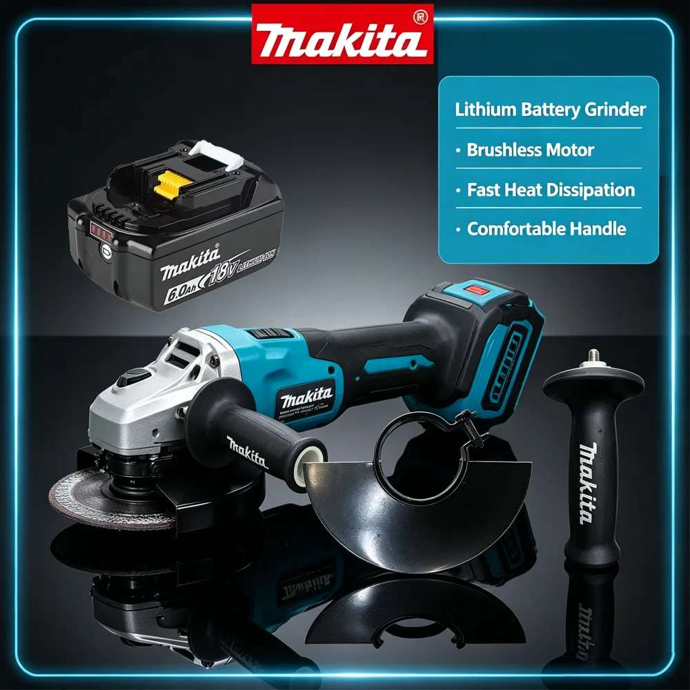 Brushless Angle Grinder Battery Powered - Makita DGA404 125mm Bürstenloser Akku-Winkelschleifer 18V