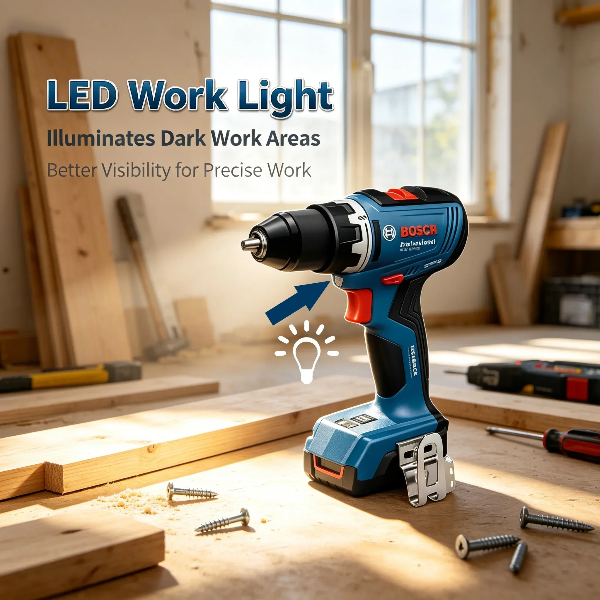Brushless Cordless Electric Drill 18V - Bosch GSR 18V-65 Bürstenloser Akku-Bohrschrauber 18V