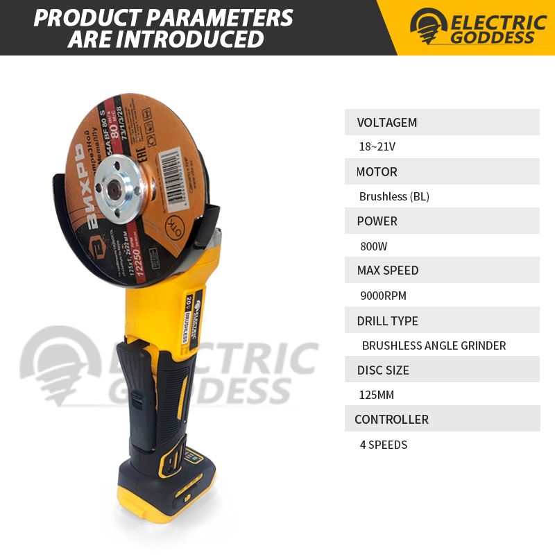 125mm Bürstenloser Winkelschle – Brushless Angle Grinder Battery Powered Bewertung und Preis