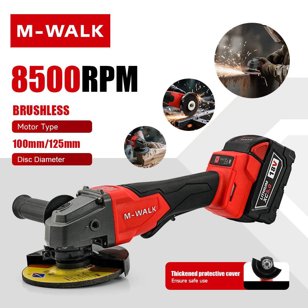 M-WALK 8500 U/min Hochgeschwin – Brushless Angle Grinder Battery Powered Bewertung und Preis