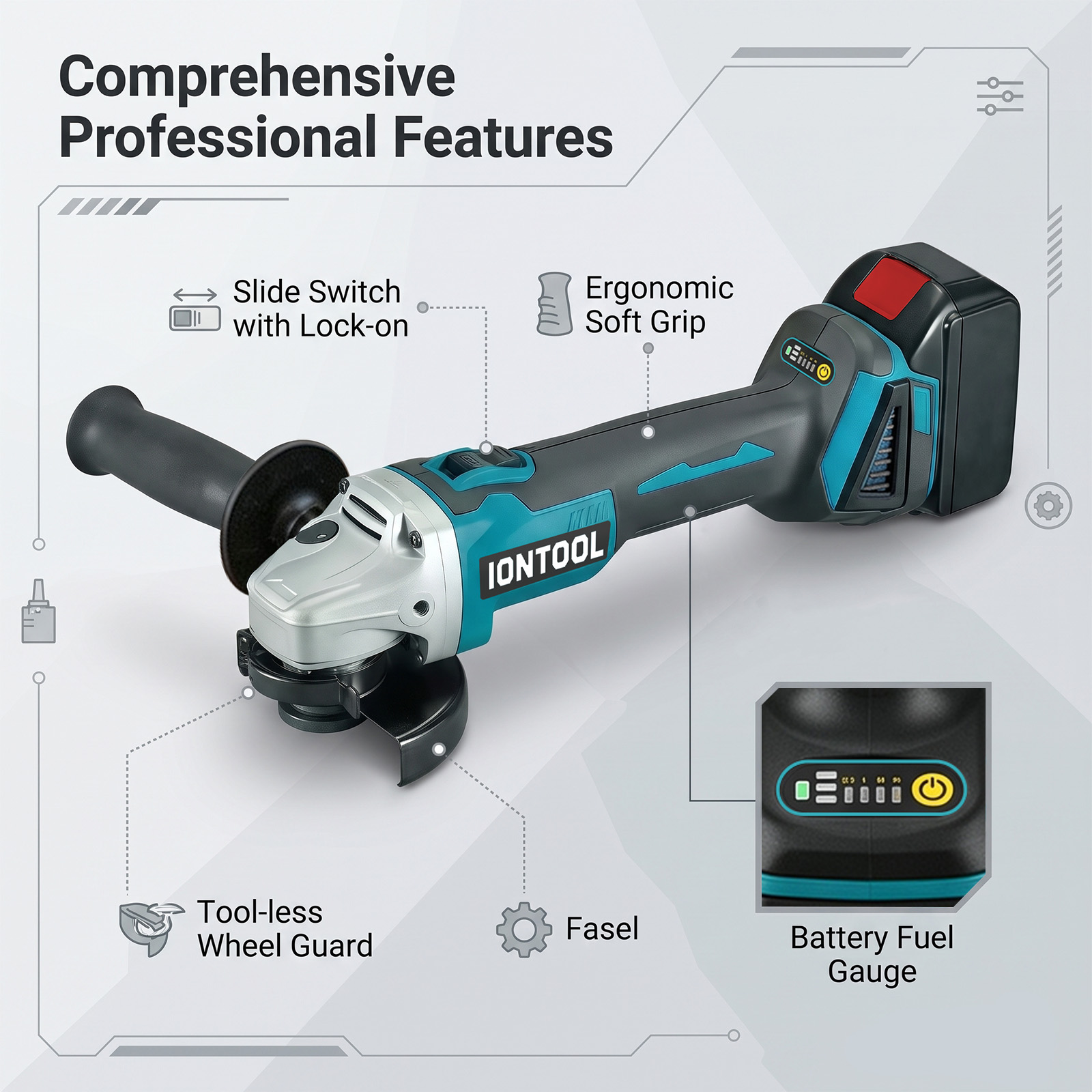 IONTOOL 18V Bürstenloser Winke – Brushless Angle Grinder Battery Powered Bewertung und Preis