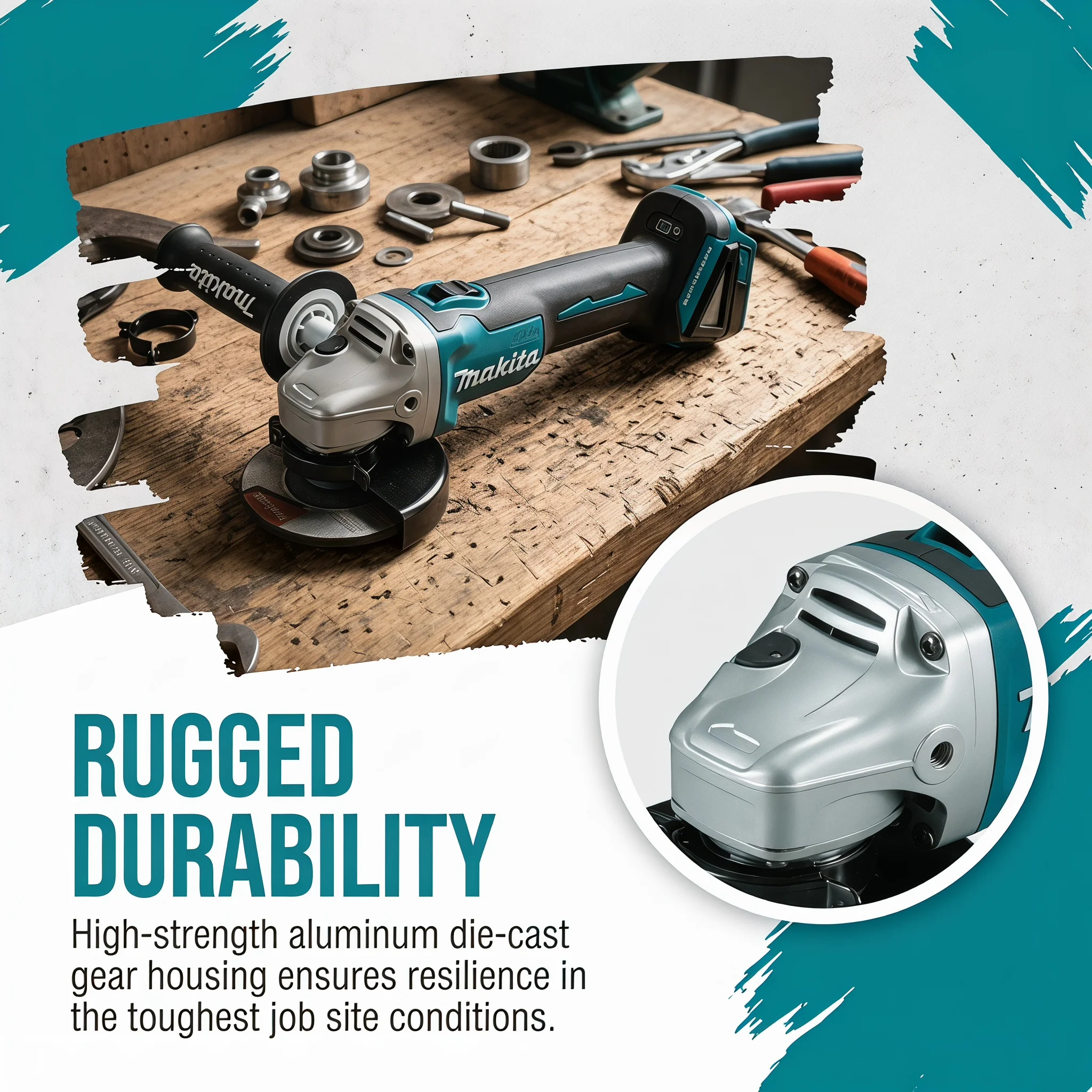 100mm Hochleistungs-Makita DGA – Brushless Angle Grinder Battery Powered Bewertung und Preis